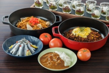 桃太郎トマトカレーとままかり